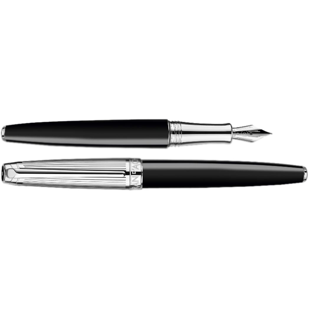 Caran d Ache Leman Bicolor Fountain Pen - Black-Pen Boutique Ltd