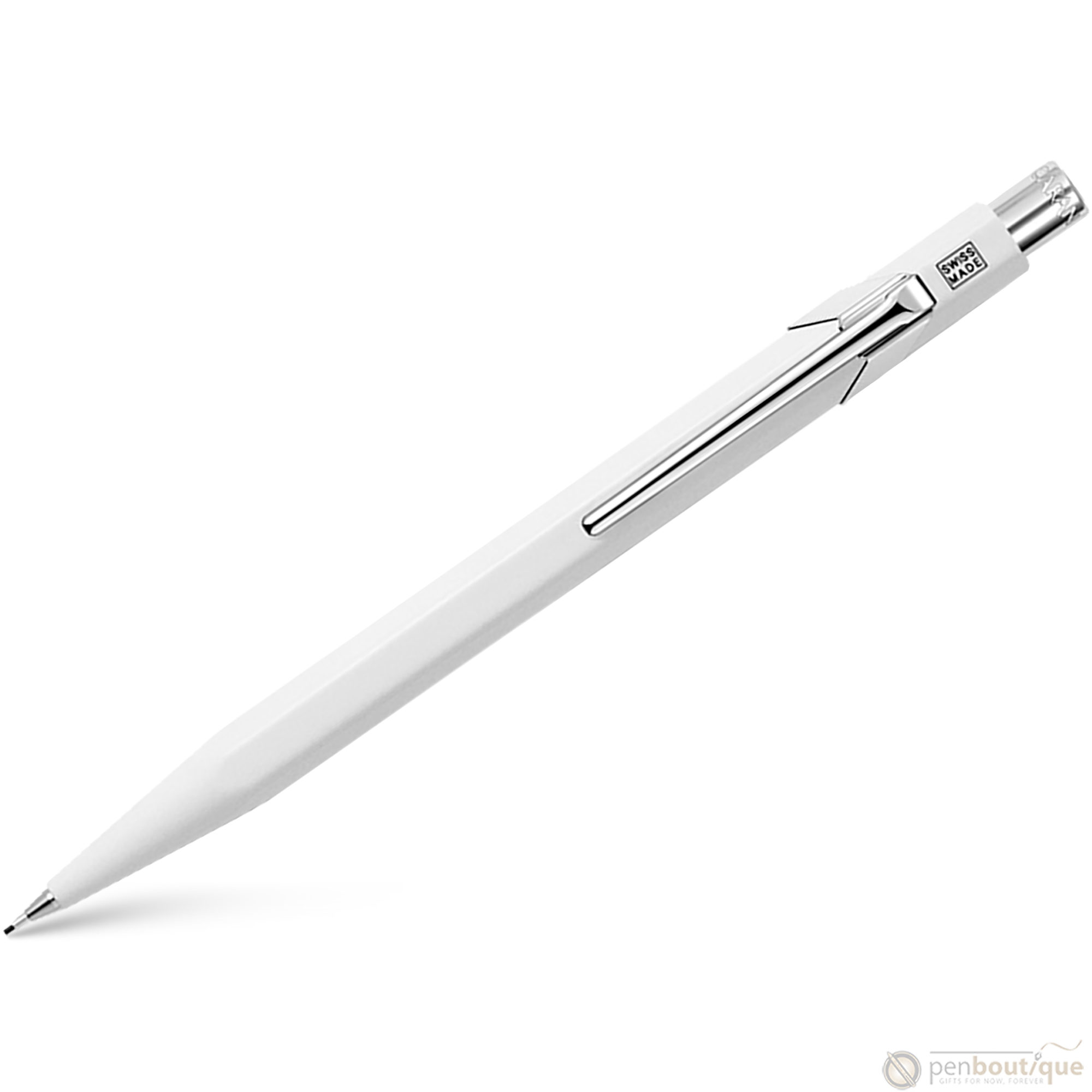 Caran d'Ache 844 Mechanical Pencil - White - 0.7mm-Pen Boutique Ltd