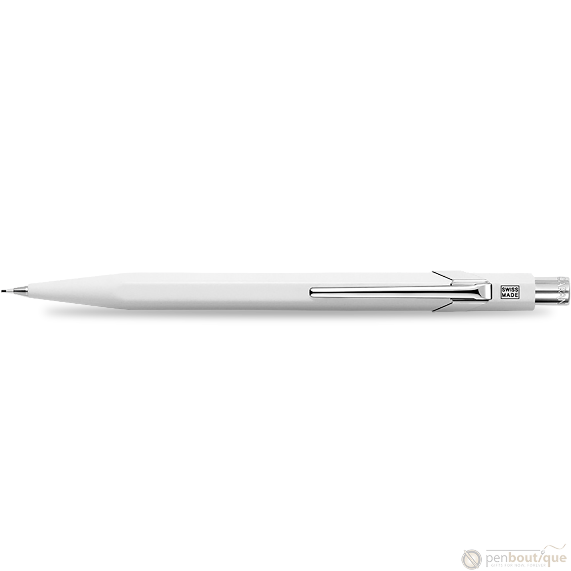 Caran d'Ache 844 Mechanical Pencil - White - 0.7mm-Pen Boutique Ltd