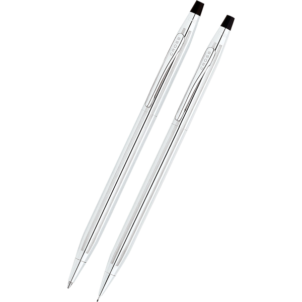 Cross Classic Century Gift Set (Lustrous Chrome Pen & 0.7mm Pencil)-Pen Boutique Ltd