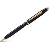 Cross Century II Ballpoint Pen - Black - Gold Trim-Pen Boutique Ltd