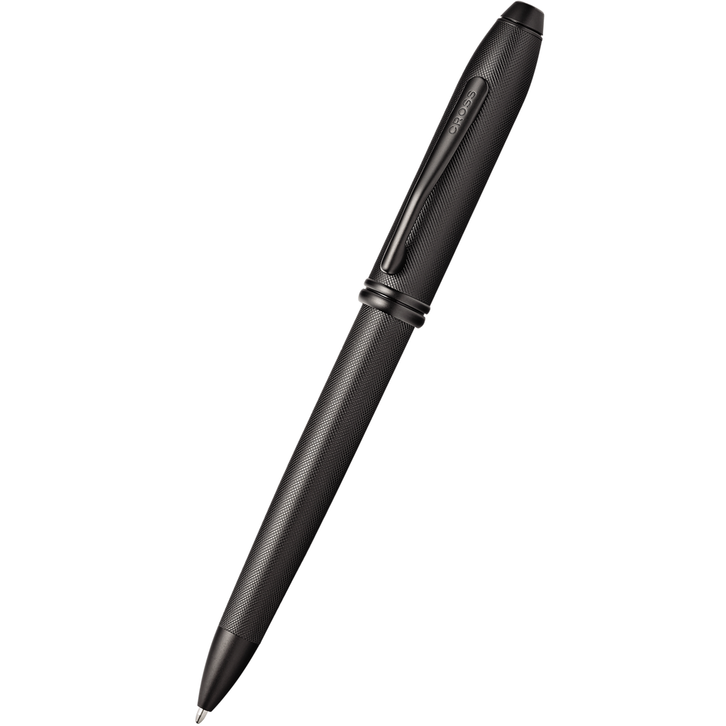 Cross Townsend Ballpoint Pen - Black Micro Knurl-Pen Boutique Ltd