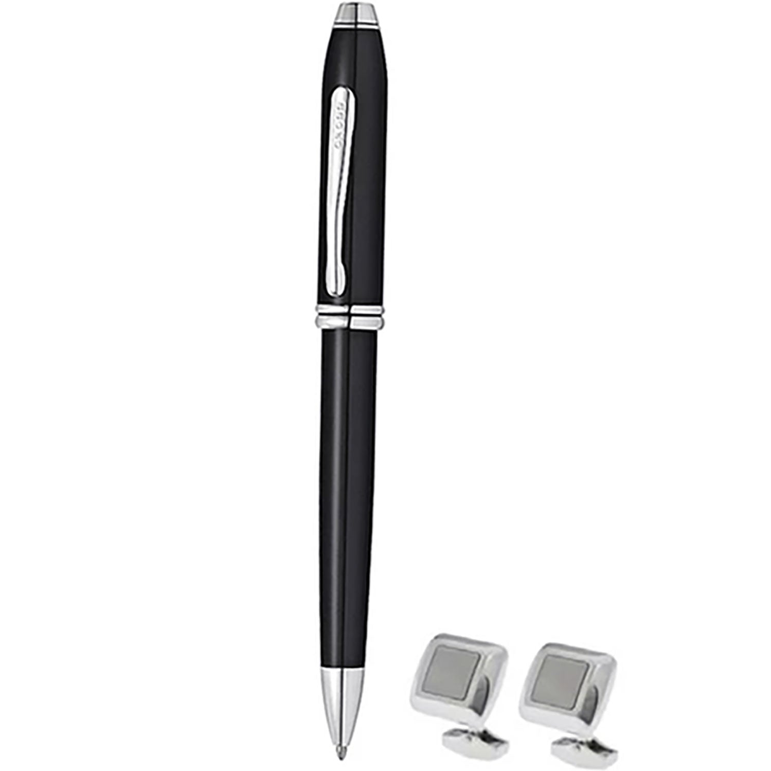 Cross Townsend Gift Set (Includes Black Ballpoint Pen & Harrington Cuff Link)-Pen Boutique Ltd