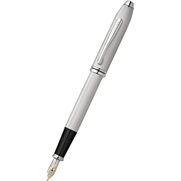 Cross Townsend Fountain Pen - 20th Anniversary - Brushed Platinum (Special Edition)-Pen Boutique Ltd