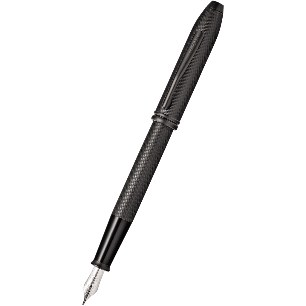 Cross Townsend Fountain Pen - Black Micro Knurl-Pen Boutique Ltd
