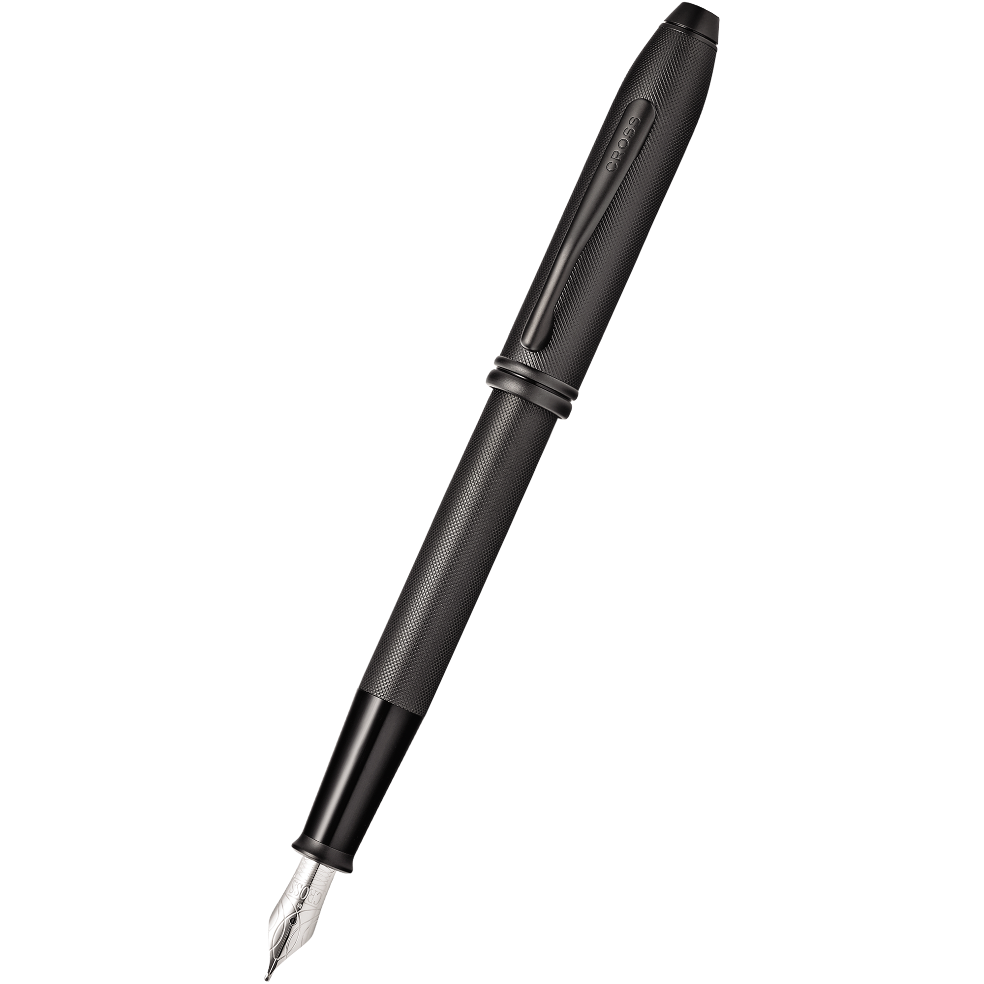 Cross Townsend Fountain Pen - Black Micro Knurl-Pen Boutique Ltd