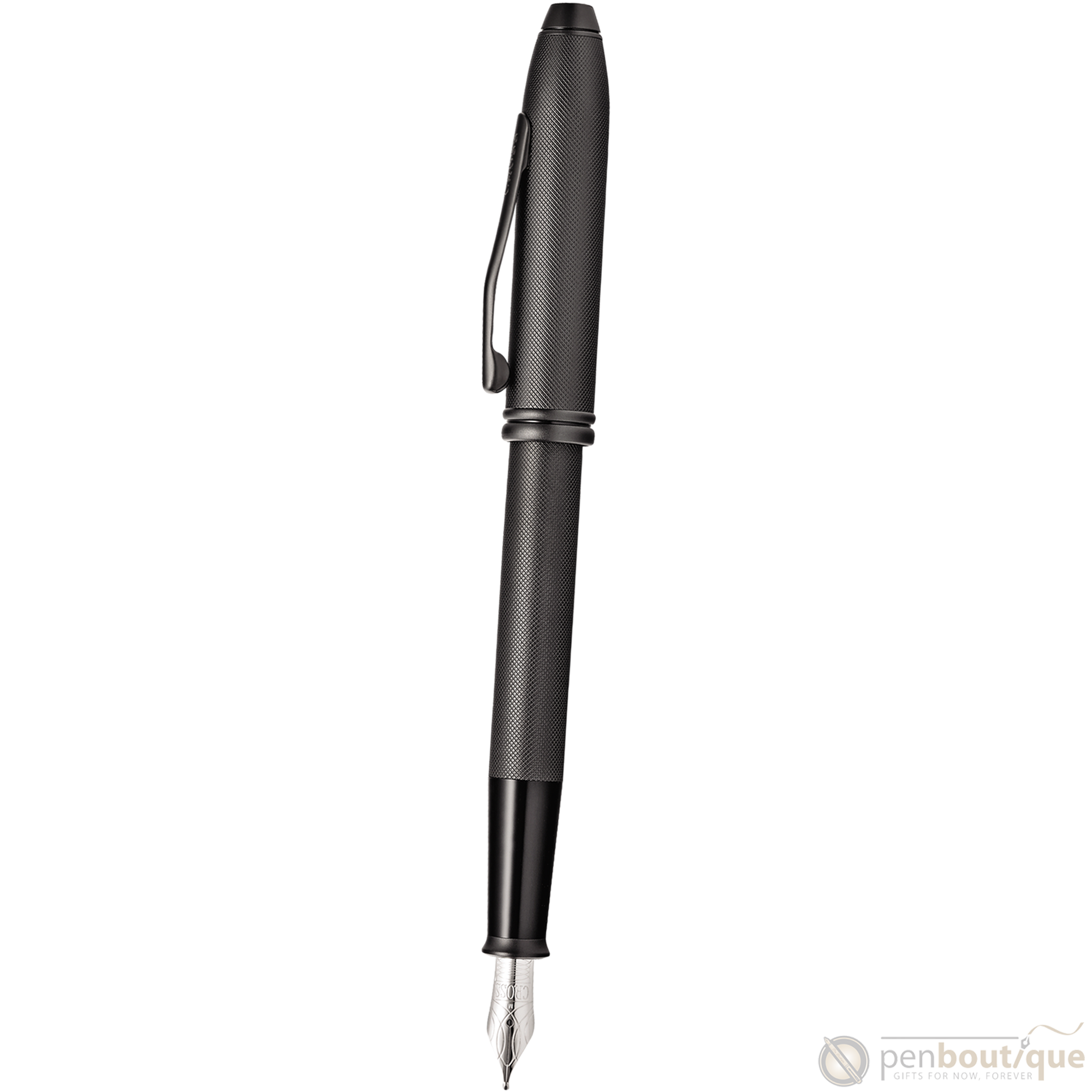 Cross Townsend Fountain Pen - Black Micro Knurl-Pen Boutique Ltd