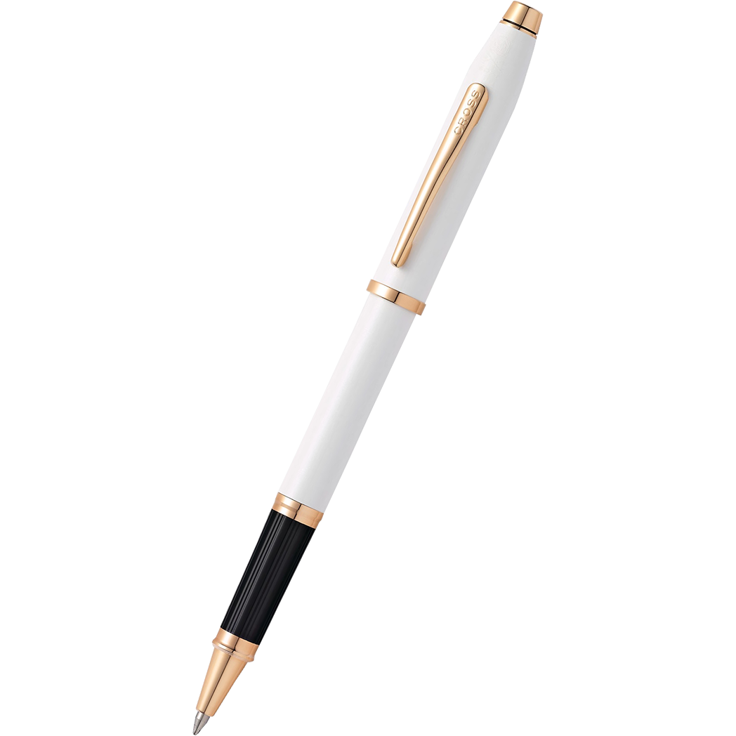 Cross Century II Rollerball Pen - Pearlescent White Lacquer-Pen Boutique Ltd