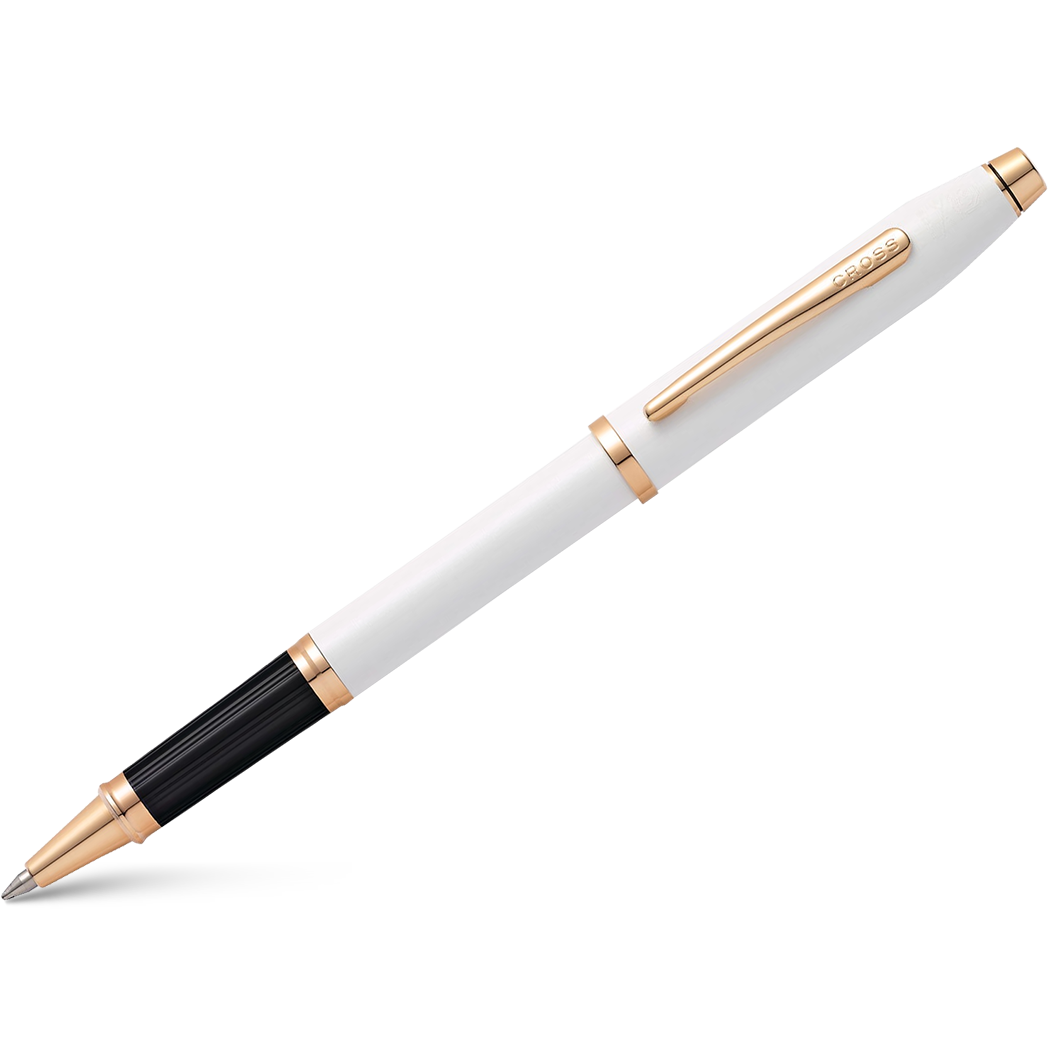 Cross Century II Rollerball Pen - Pearlescent White Lacquer-Pen Boutique Ltd