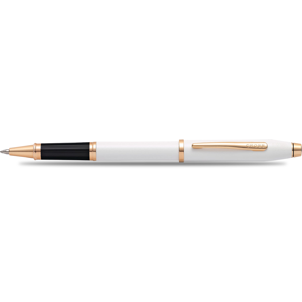 Cross Century II Rollerball Pen - Pearlescent White Lacquer-Pen Boutique Ltd