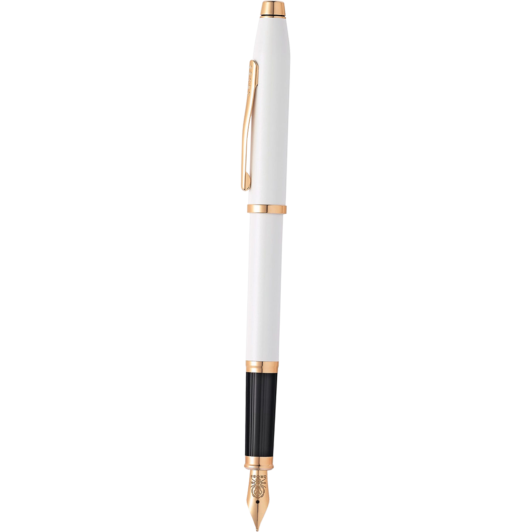 Cross Century II Fountain Pen - Pearlescent White - Rose Gold Trim-Pen Boutique Ltd