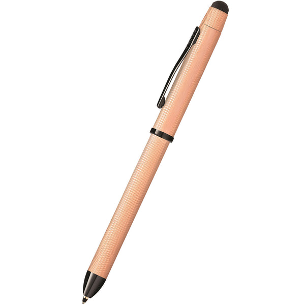 Cross Tech3+ Multifunction Pen - Brushed Rose Gold PVD-Pen Boutique Ltd