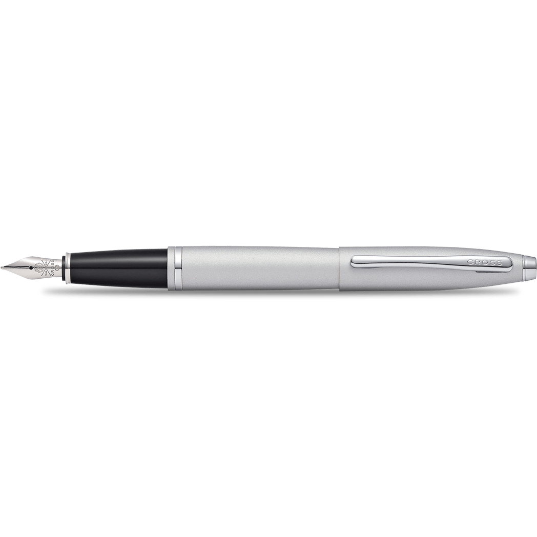 Cross Calais Fountain Pen - Satin Chrome - Medium-Pen Boutique Ltd