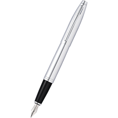 Cross Calais Fountain Pen - Polished Chrome - Medium-Pen Boutique Ltd