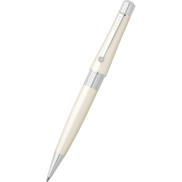 Cross Beverly Ballpoint Pen - Pearlescent White-Pen Boutique Ltd