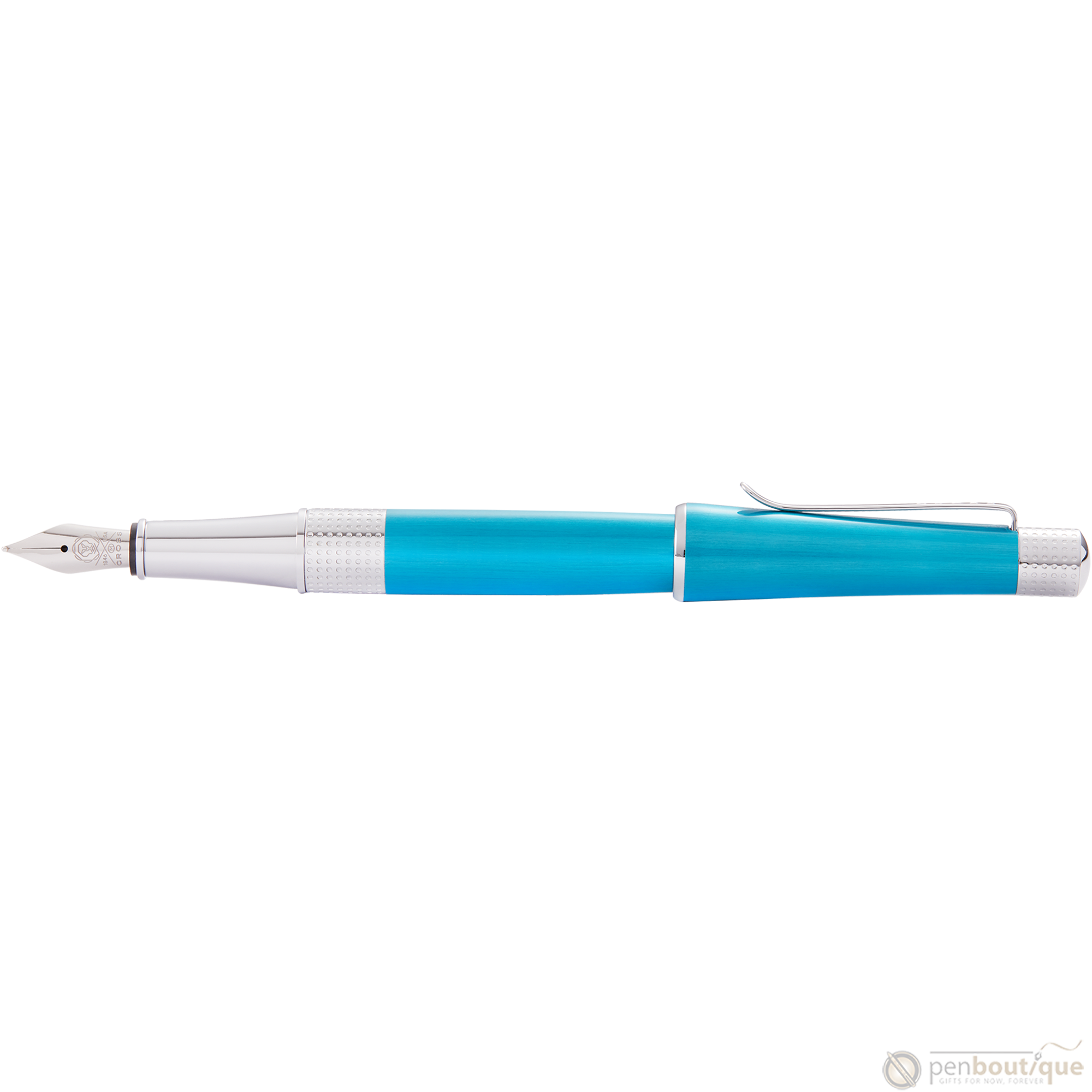 Cross Beverly Fountain Pen - Translucent Teal - Medium-Pen Boutique Ltd