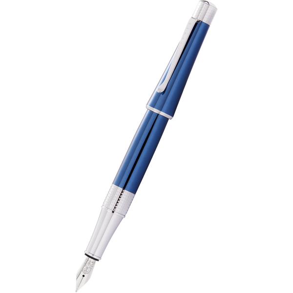 Cross Beverly Fountain Pen - Translucent Blue - Medium-Pen Boutique Ltd