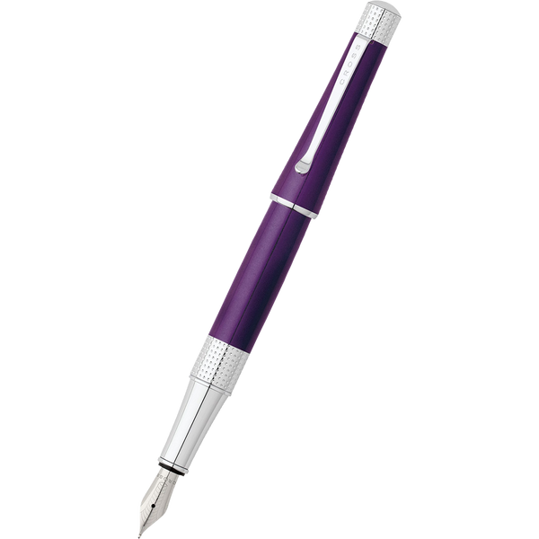Cross Beverly Fountain Pen - Deep Purple Lacquer - Medium-Pen Boutique Ltd