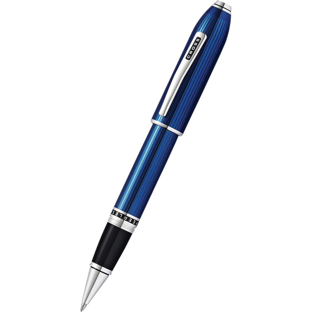 Cross Peerless Selectip Rollerball Pen - Translucent Quartz Blue - Pen Boutique Ltd