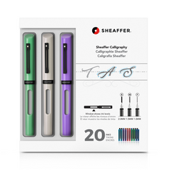 Sheaffer Calligraphy Maxi Kit - Neo-Mint, White, Lavender-Pen Boutique Ltd