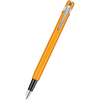 Caran D' Ache 849 Metal Fountain Pen - Orange Fluorescent - Extra Fine Nib-Pen Boutique Ltd