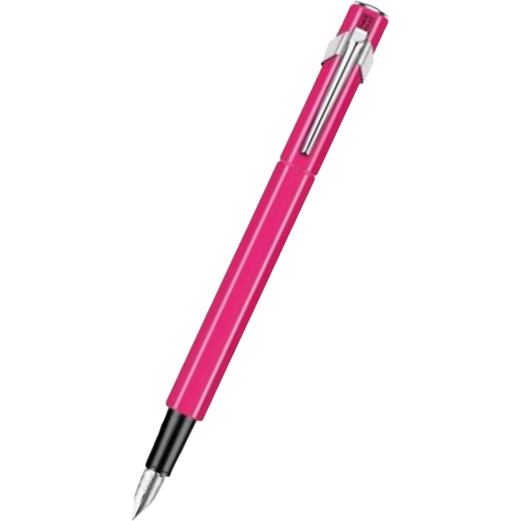 Caran D' Ache 849 Metal Fountain Pen - Pink Fluorescent - Extra Fine Nib-Pen Boutique Ltd