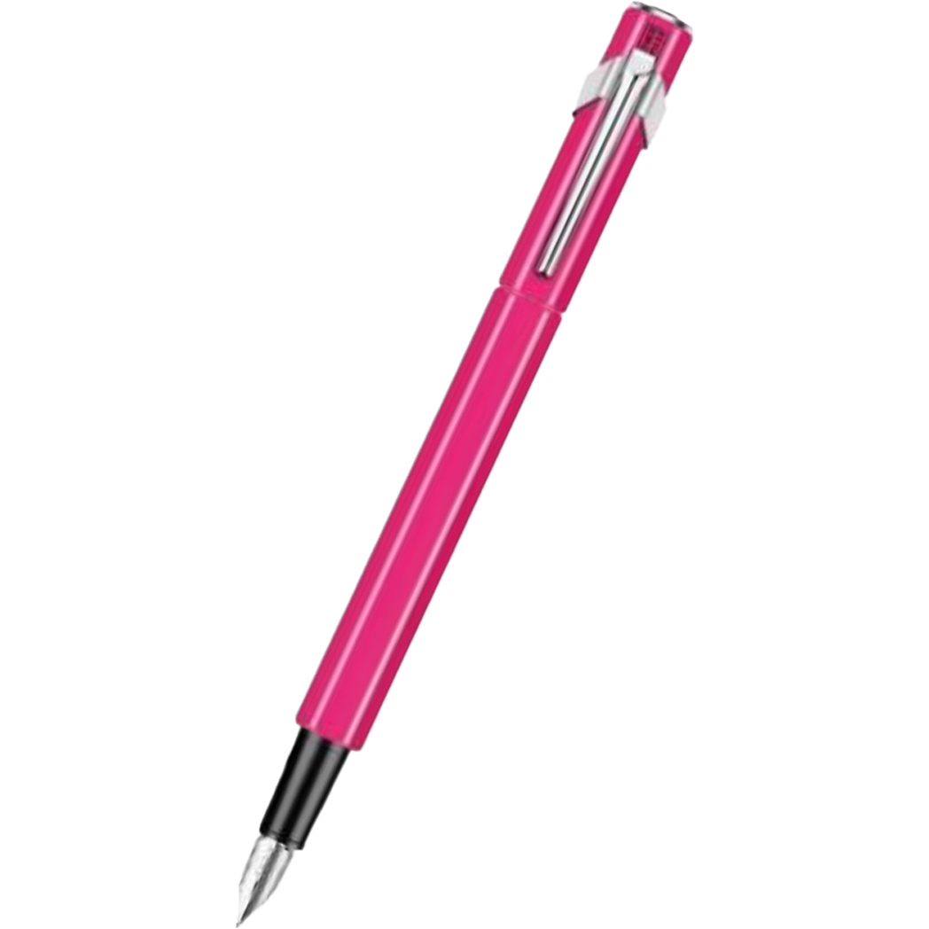 Caran D' Ache 849 Metal Fountain Pen - Pink Fluorescent - Extra Fine Nib-Pen Boutique Ltd