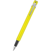 Caran D' Ache 849 Metal Fountain Pen - Yellow Fluorescent - Extra Fine Nib-Pen Boutique Ltd