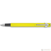 Caran D' Ache 849 Metal Fountain Pen - Yellow Fluorescent - Fine Nib-Pen Boutique Ltd