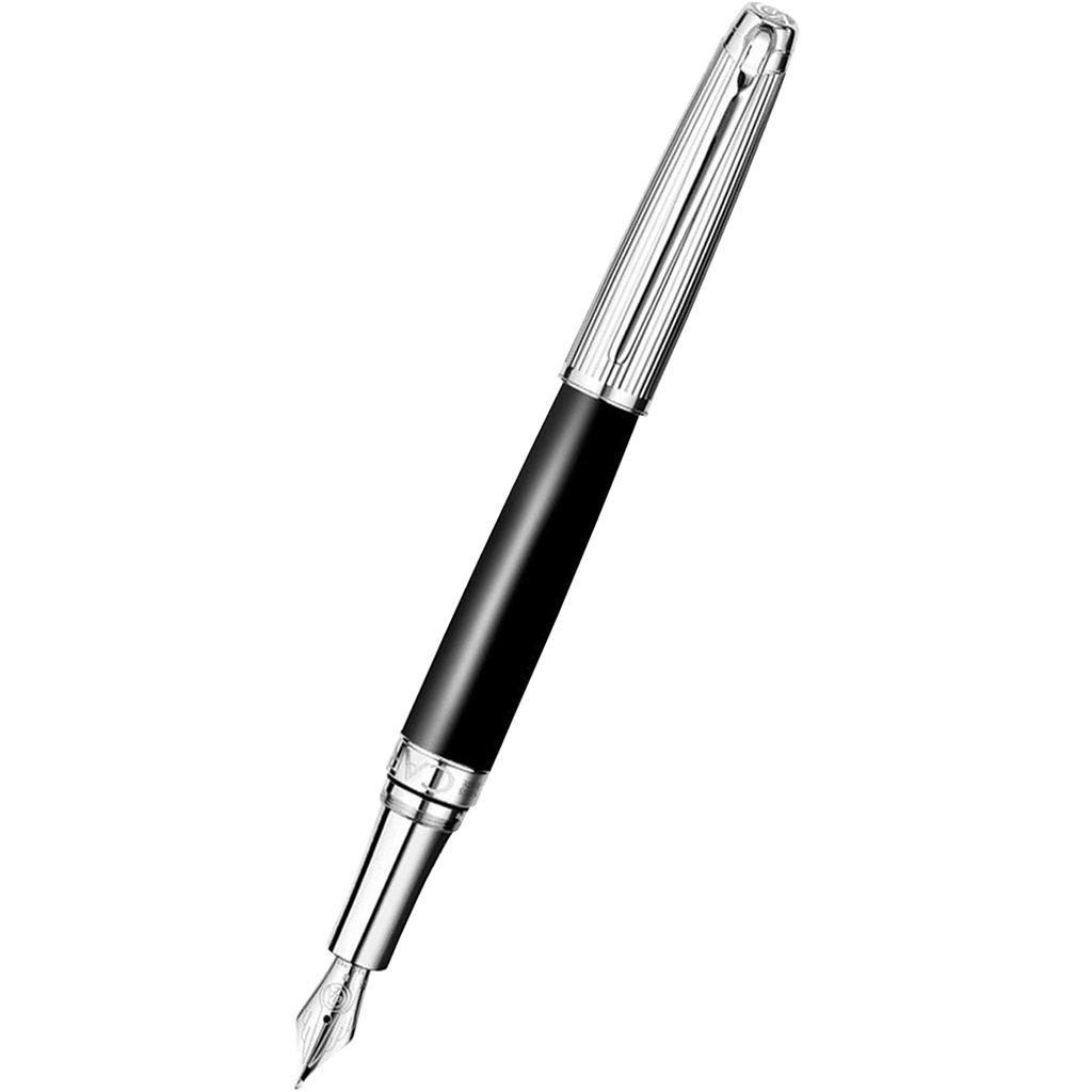 Caran d Ache Leman Bicolor Fountain Pen - Black-Pen Boutique Ltd