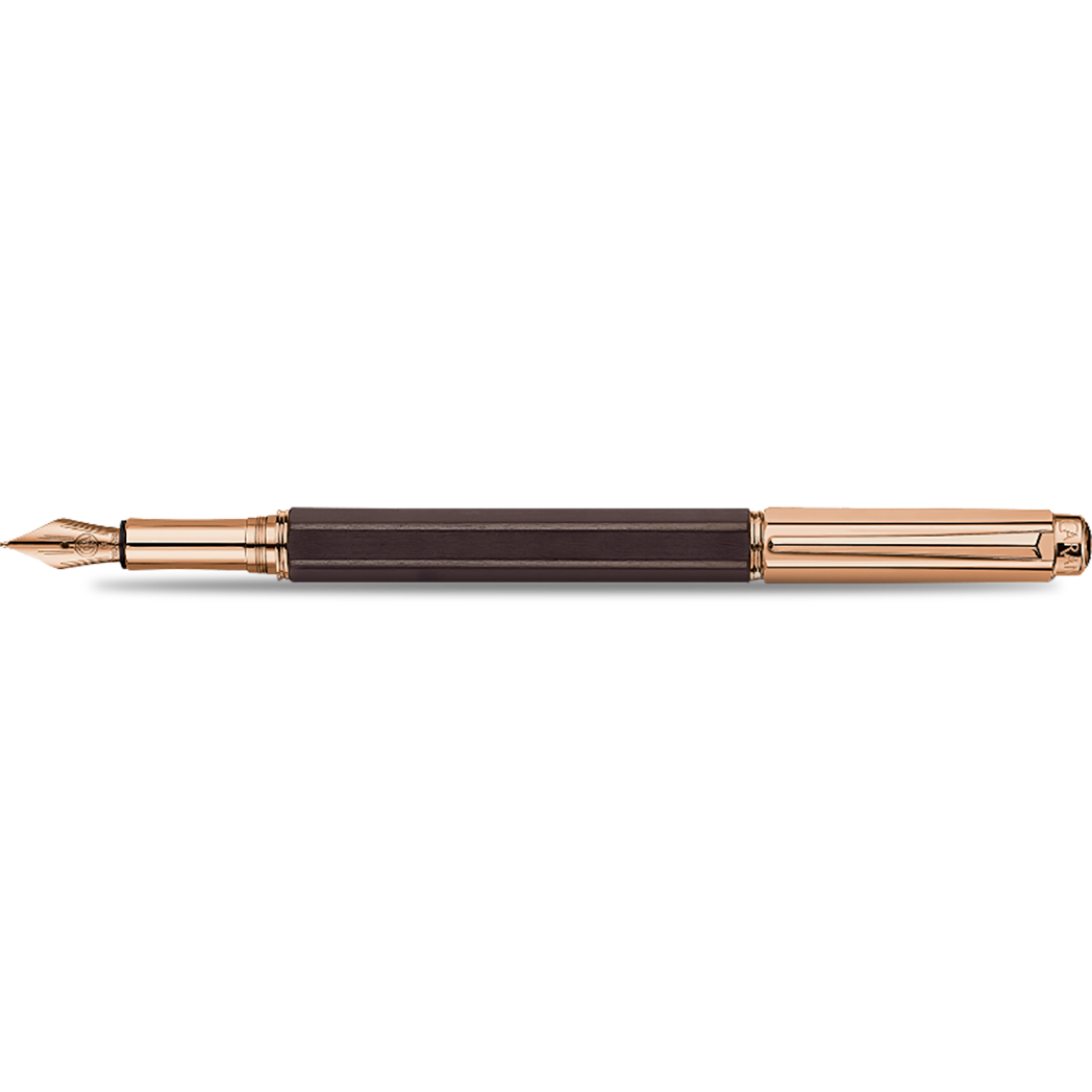 Caran d'Ache Varius Fountain Pen - Ebony - Rose Gold Trim-Pen Boutique Ltd