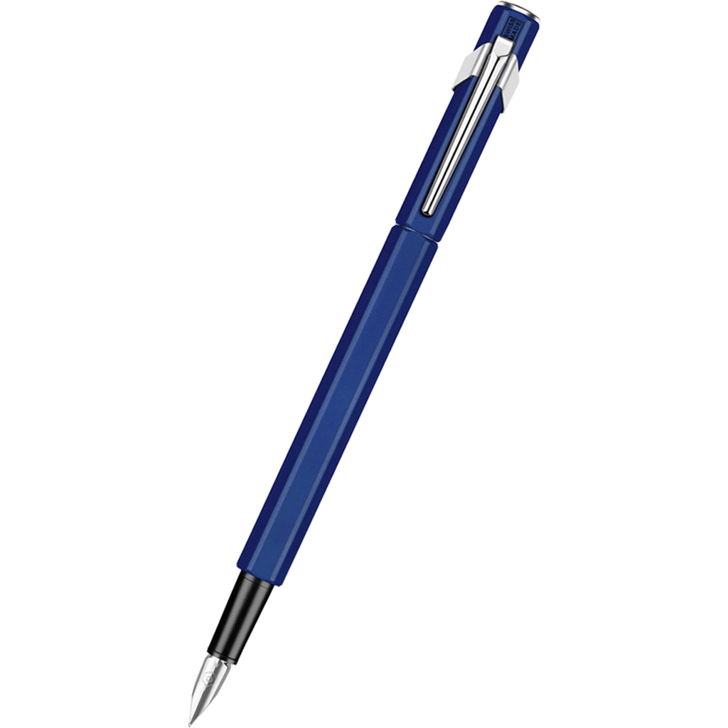Caran D' Ache 849 Metal Fountain Pen - Blue - Fine Nib-Pen Boutique Ltd