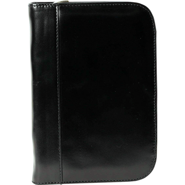 Aston Leather 10 Slot Zippered Pen Case Black-Pen Boutique Ltd