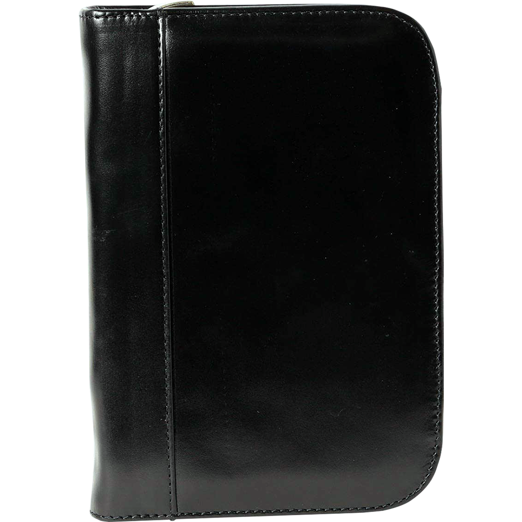 Aston Leather 10 Slot Zippered Pen Case Black-Pen Boutique Ltd