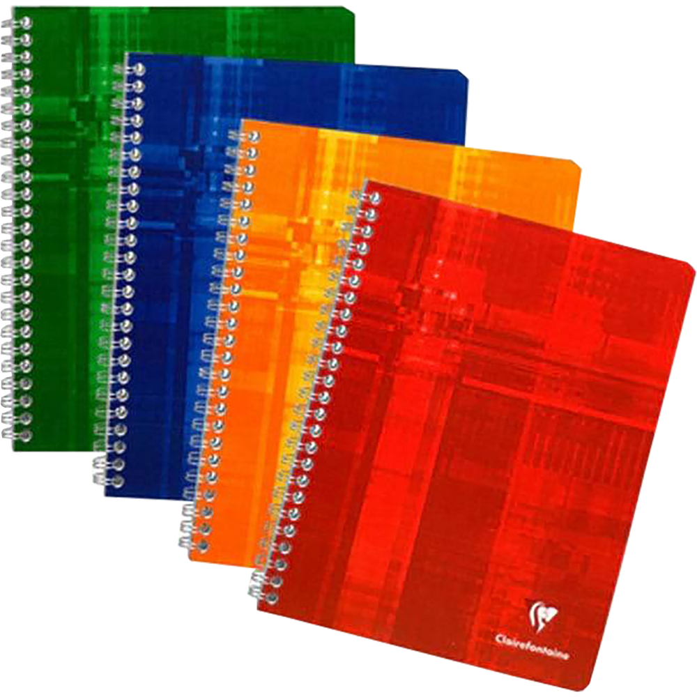 Clairefontaine Notebook French Ruled Wirebound 60 Sheets 6-3/4 x 8-3/4