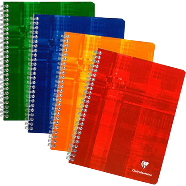 Clairefontaine Notebook French Ruled Wirebound 60 Sheets 6-3/4 x 8-3/4-Pen Boutique Ltd