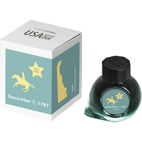 Colorverse USA Special Ink Bottle - Delaware (December 7 1787) - 15 ml-Pen Boutique Ltd