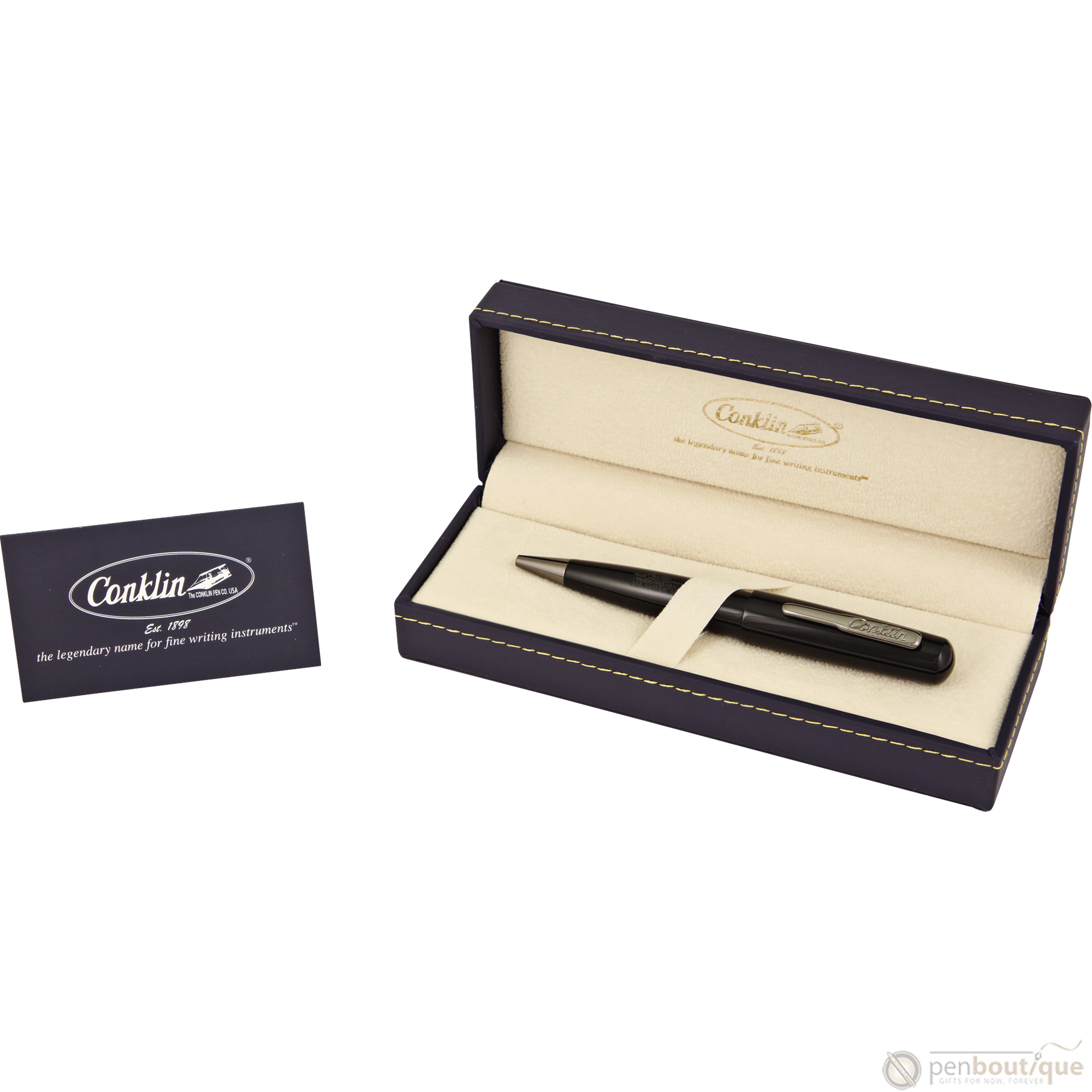 Conklin All American Collection Ballpoint Pen - Raven Black-Pen Boutique Ltd