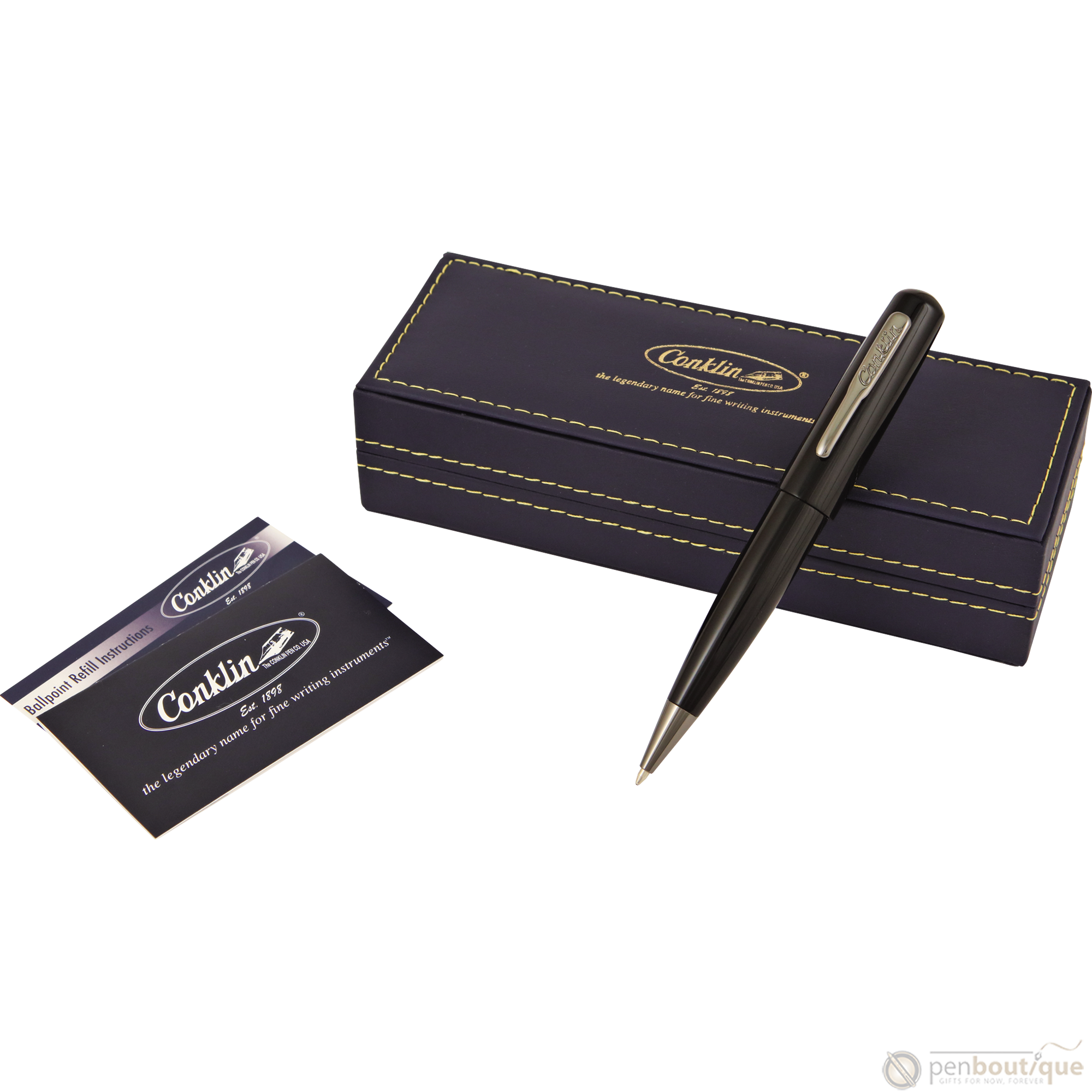 Conklin All American Collection Ballpoint Pen - Raven Black-Pen Boutique Ltd