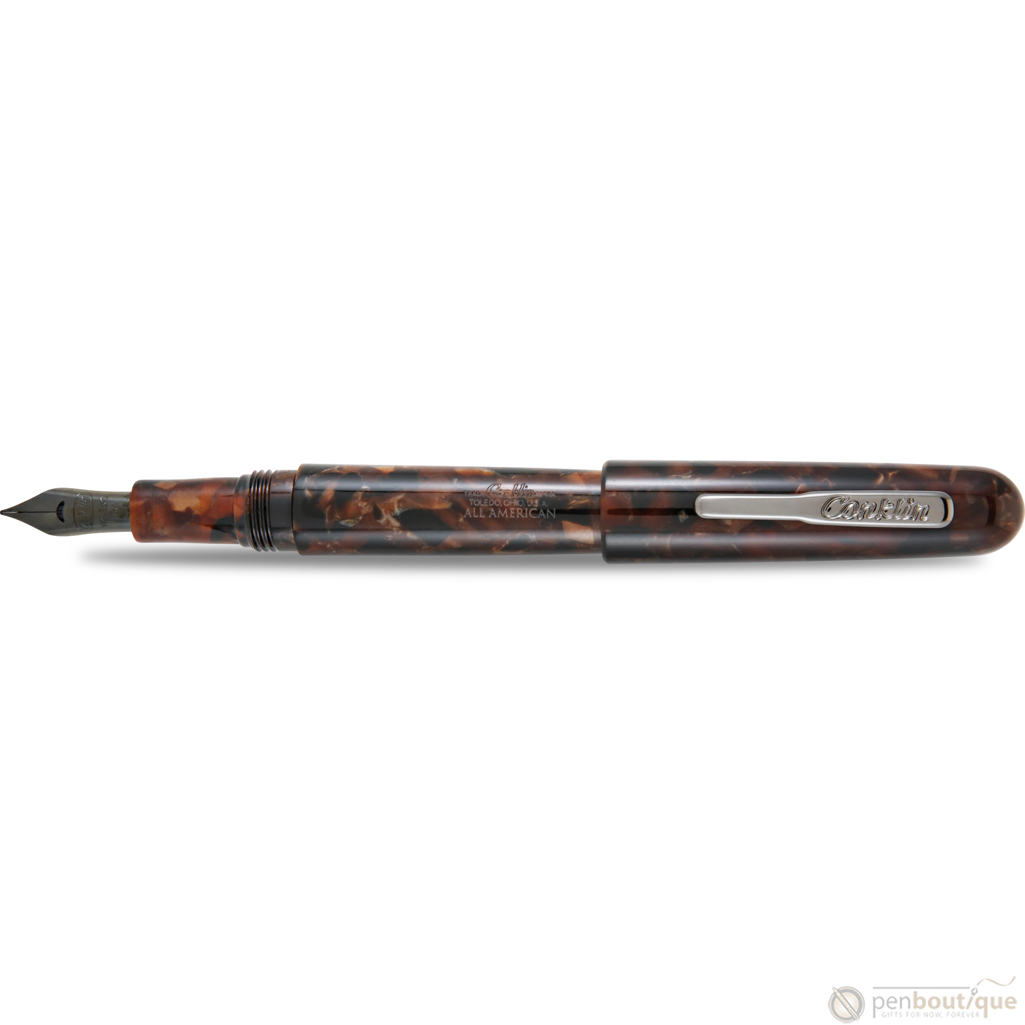 Conklin All American Collection Fountain Pen - Brownstone-Pen Boutique Ltd