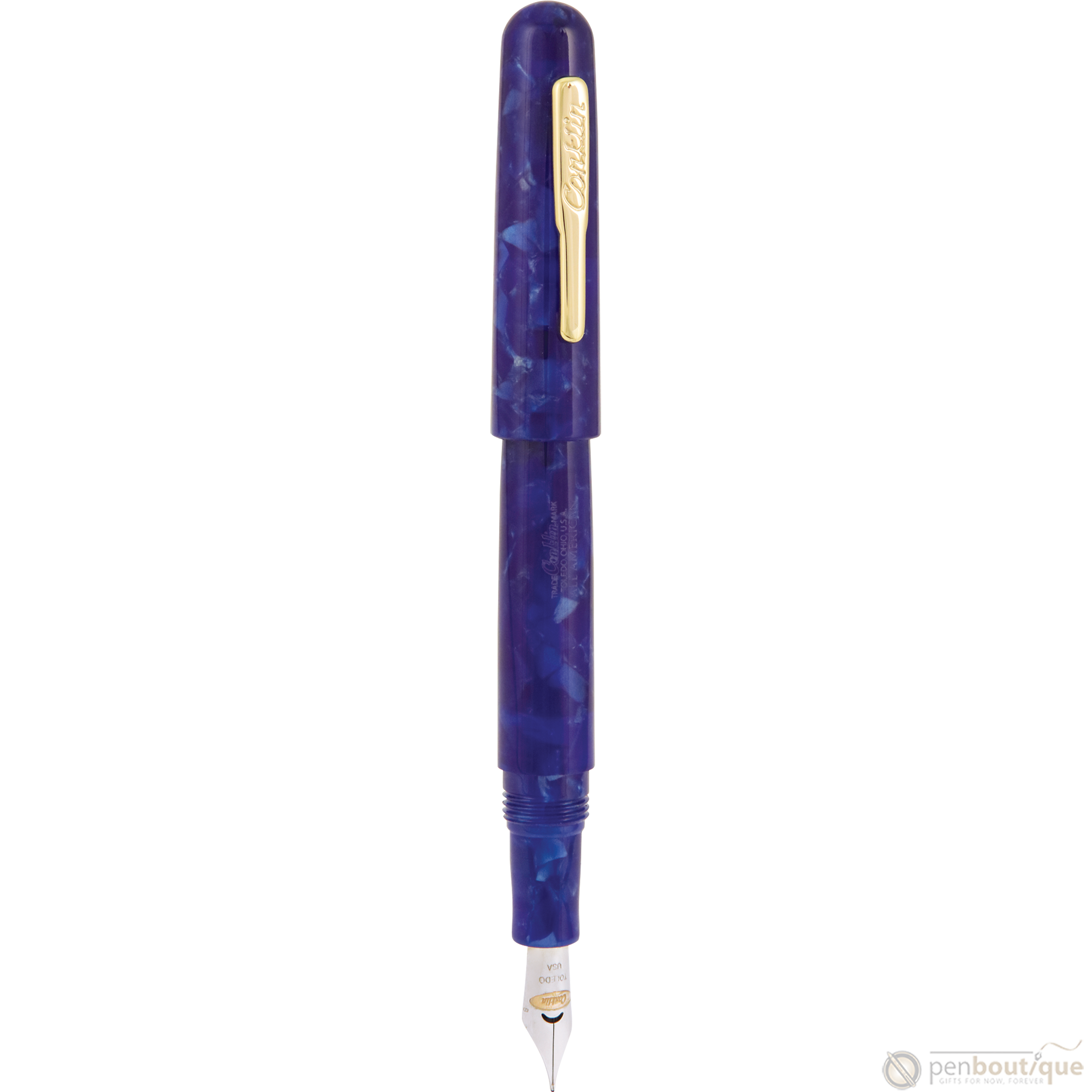 Conklin All American Collection Fountain Pen - Lapis Blue-Pen Boutique Ltd