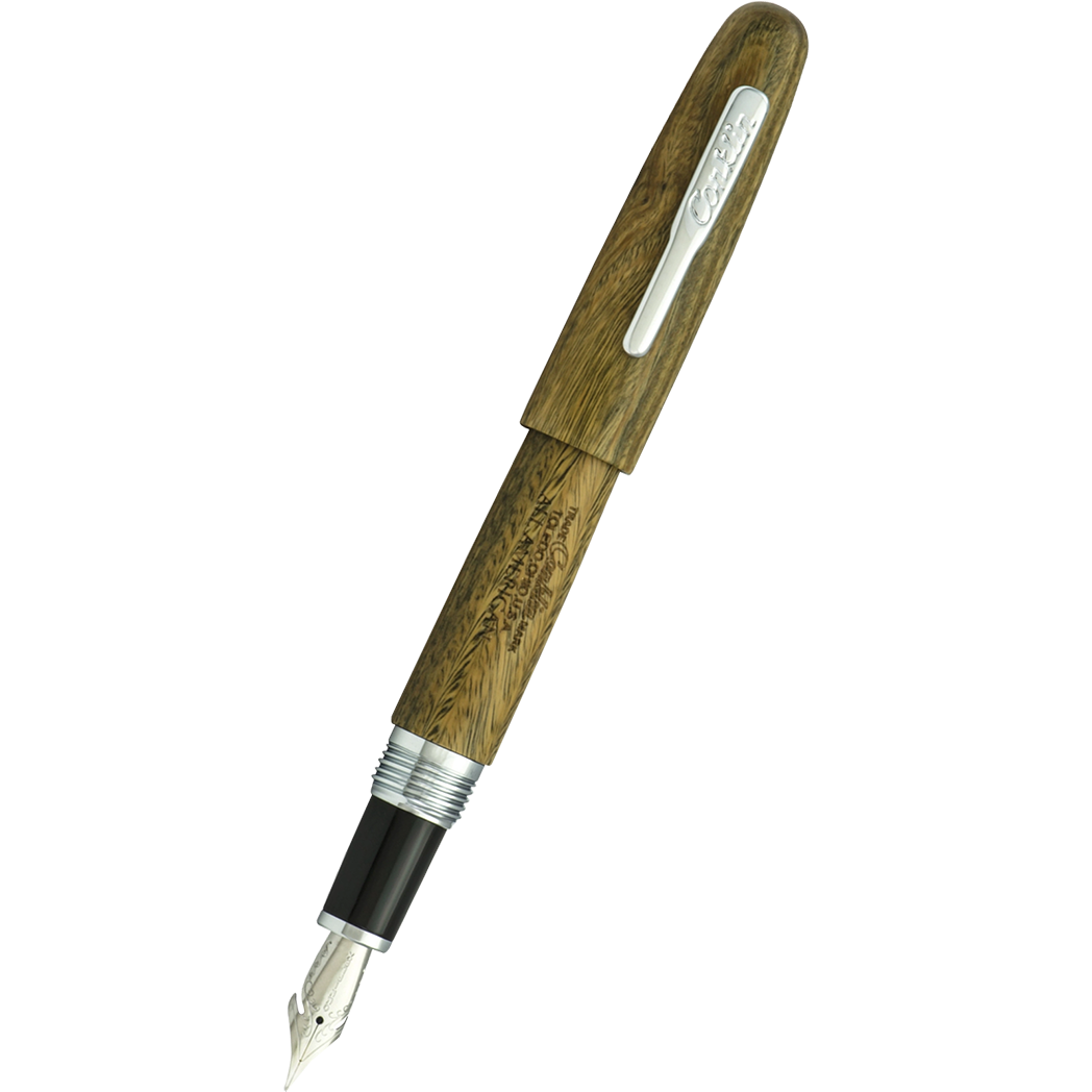 Conklin All American Fountain Pen - Limited Edition - Pau-Preto/Chrome-Pen Boutique Ltd