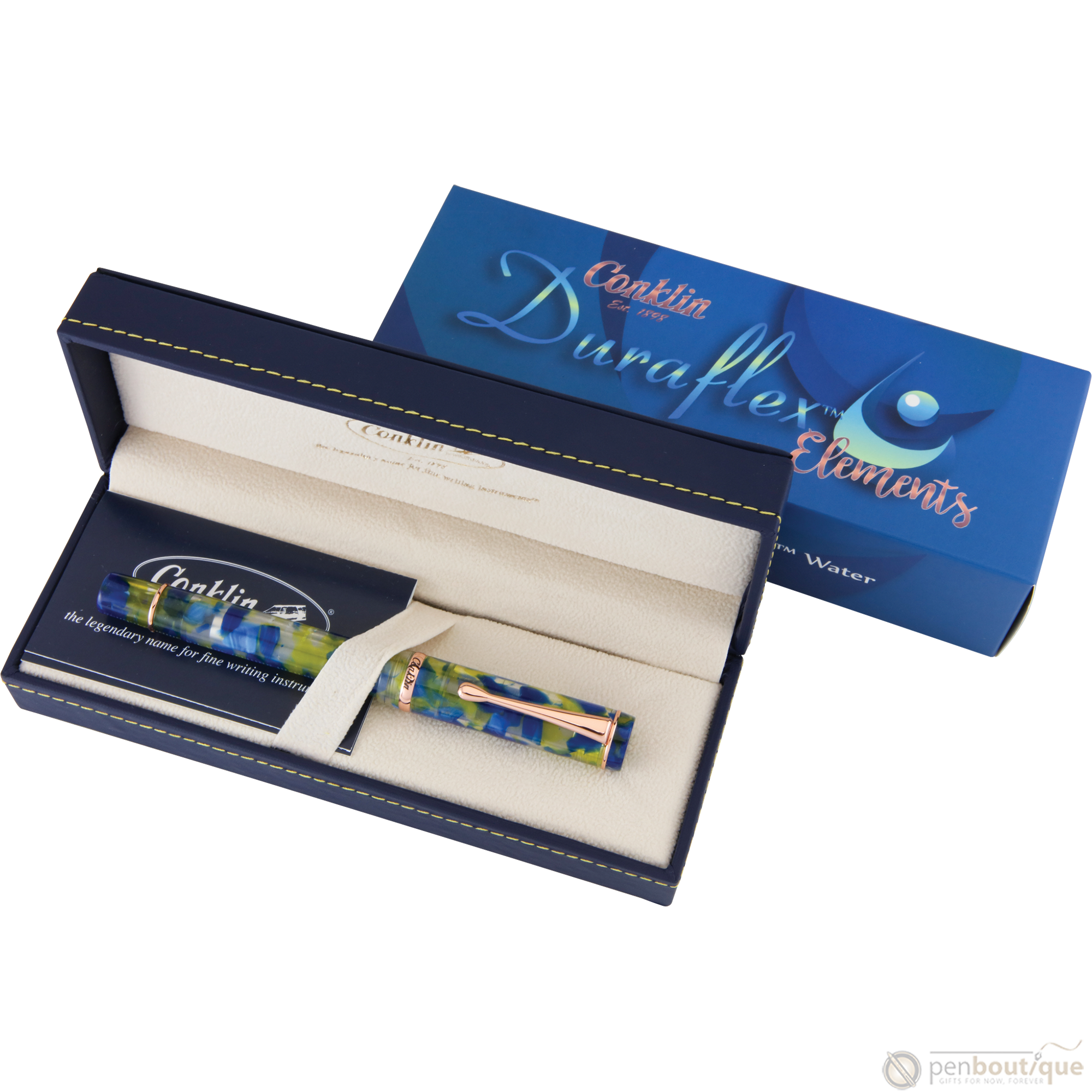 Conklin Duraflex Elements Fountain Pen - Water (Limited Edition)-Pen Boutique Ltd