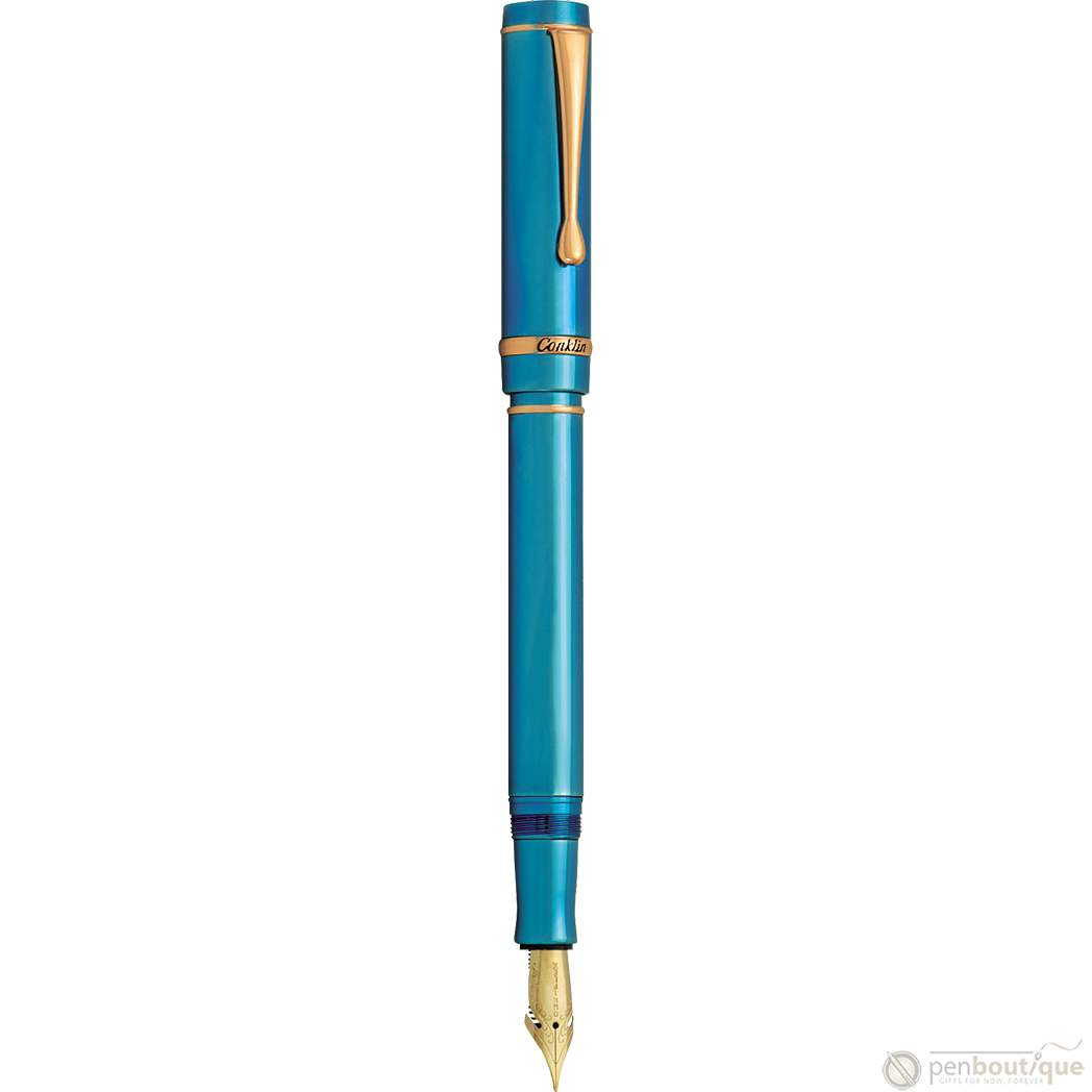 Conklin Duragraph Metal Fountain Pen - PVD Blue-Pen Boutique Ltd