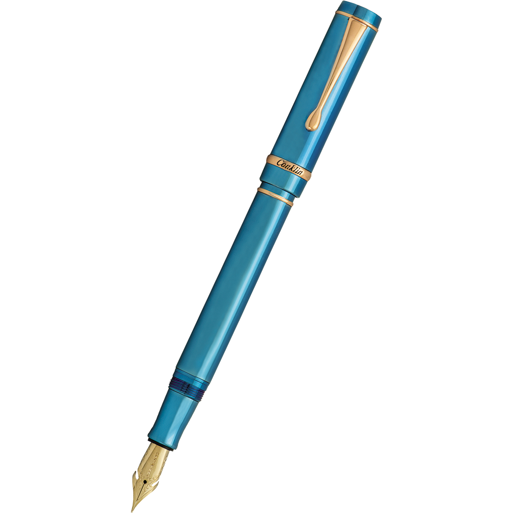 Conklin Duragraph Metal Fountain Pen - PVD Blue-Pen Boutique Ltd