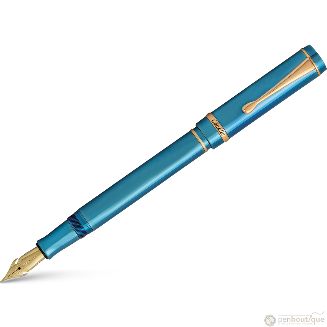 Conklin Duragraph Metal Fountain Pen - PVD Blue-Pen Boutique Ltd