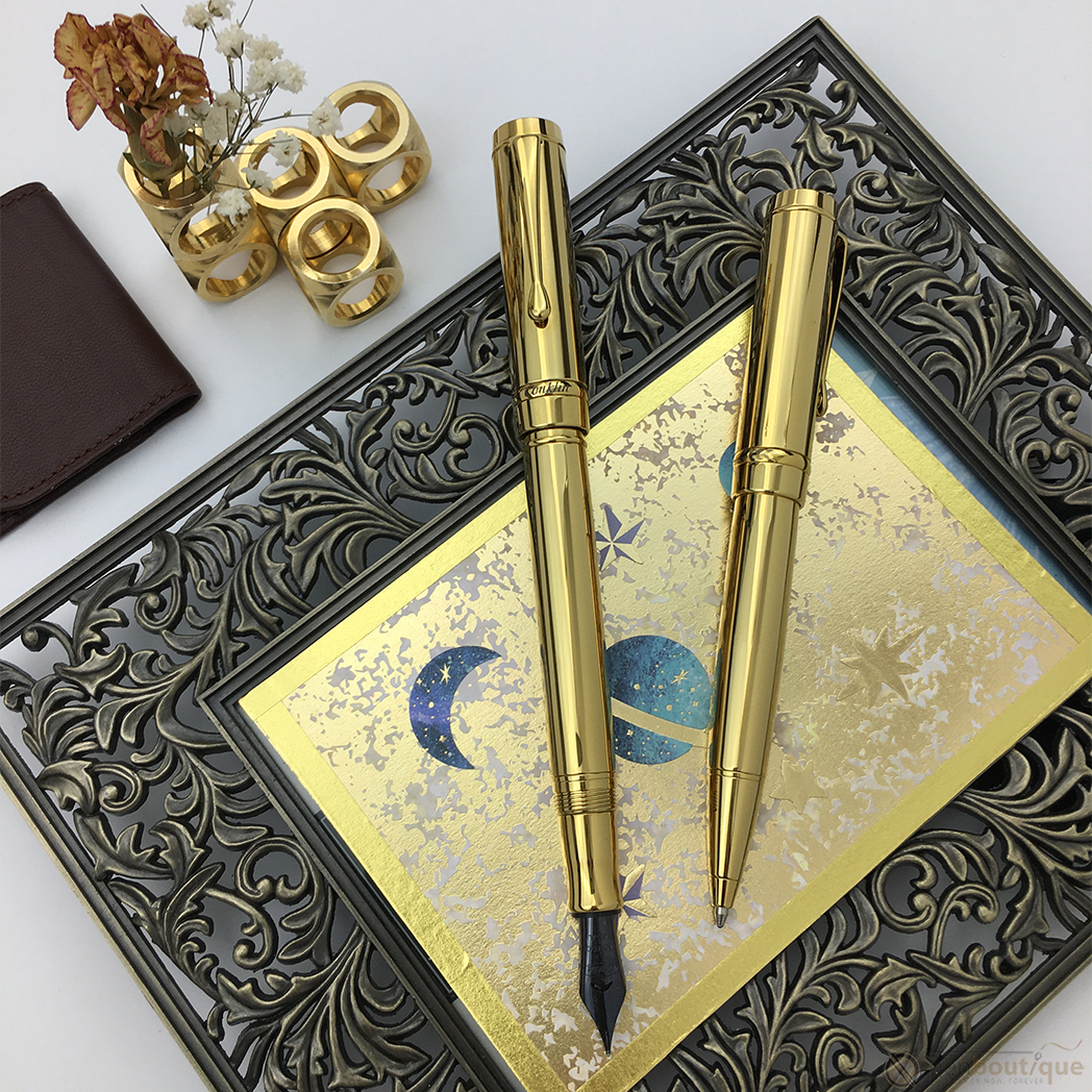 Conklin Duragraph Metal Fountain Pen - PVD Gold-Pen Boutique Ltd