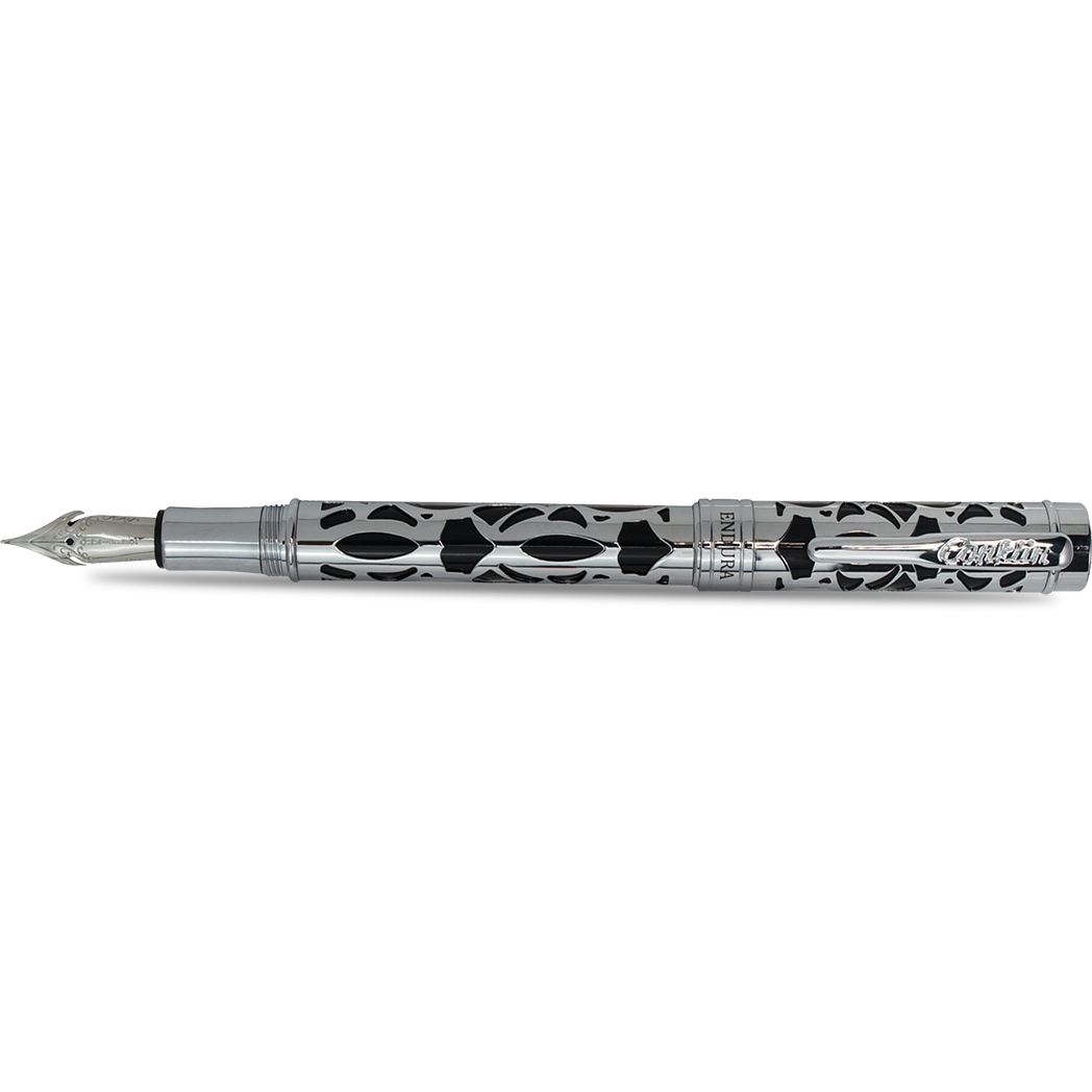 Conklin Endura Fountain Pen - Deco Crest Black-Pen Boutique Ltd