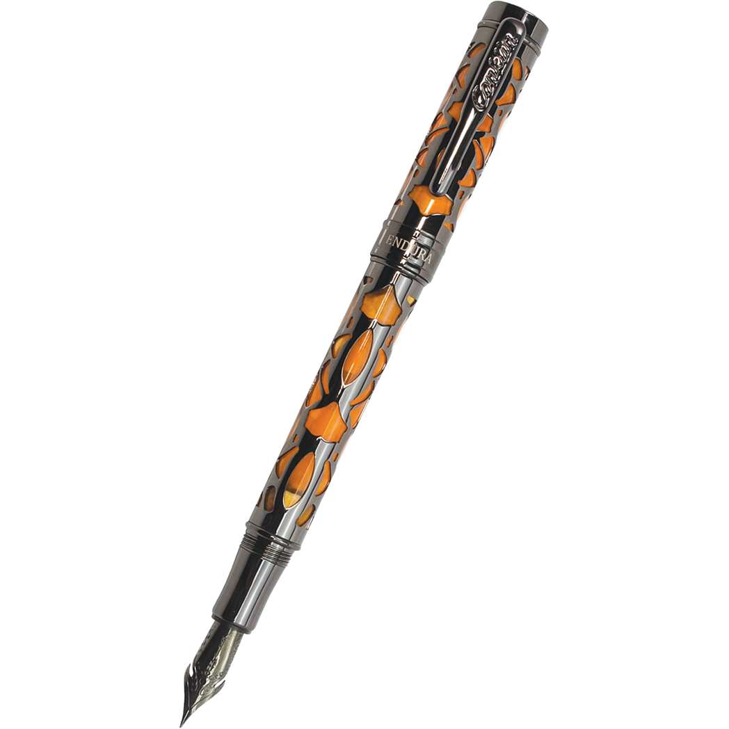 Conklin Endura Fountain Pen - Deco Crest Orange-Pen Boutique Ltd