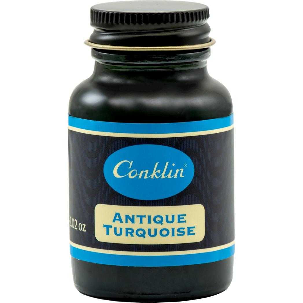 Conklin Ink Bottle - Antique Turquoise - 60 ml-Pen Boutique Ltd